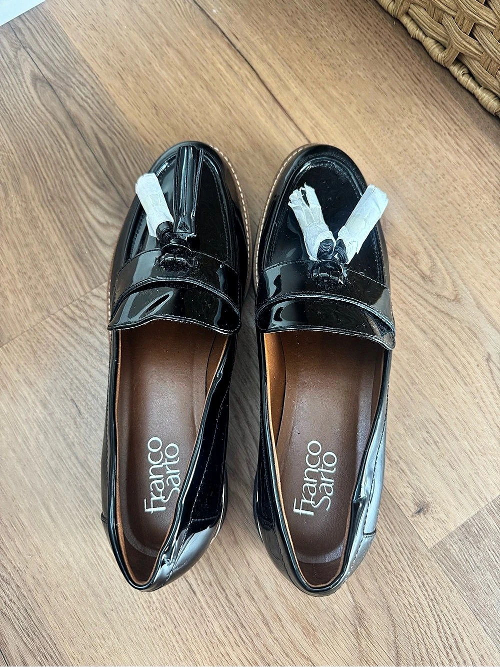Franco Sarto Carolynn Tassel Loafer Black US 8 NWT
